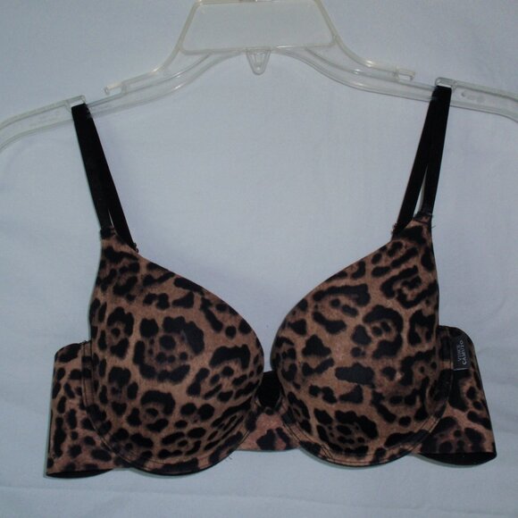 Lot of 2 Vince Camuto Rachel Zoe Bras 36B Leopard Smooth T-shirt Lace Tan - Picture 10 of 16